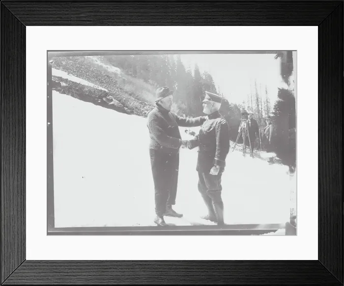 Framed Print : George B. Duncan Shaking Hands with Governor Framed Print : George B. Duncan Shaking Hands with Governor