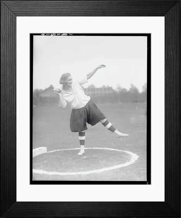 Framed Print : Rhea Davis Tossing Shot Put Framed Print : Rhea Davis Tossing Shot Put
