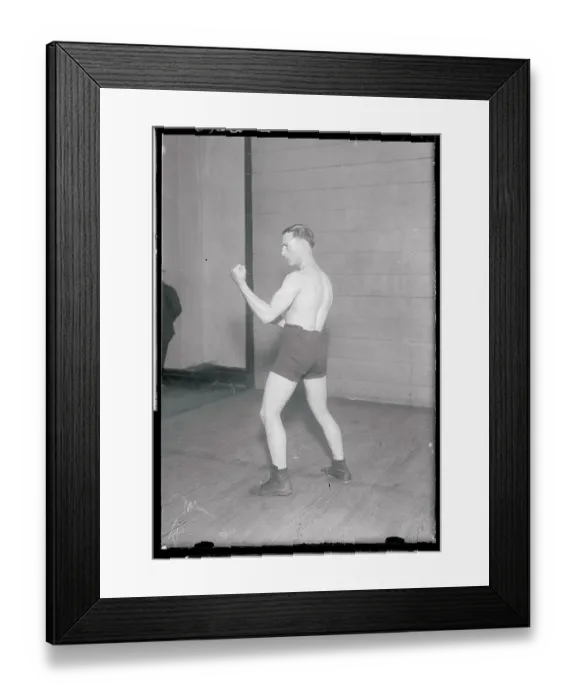 Framed Print : Benny Leonard in Fighting Pose Framed Print : Benny Leonard in Fighting Pose