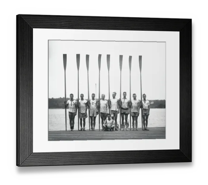 Framed Print : Portrait of Yale Varsity Crew Framed Print : Portrait of Yale Varsity Crew