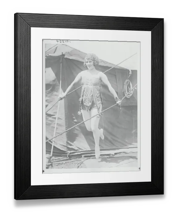 Framed Print : Woman Balancing on Her Toes Framed Print : Woman Balancing on Her Toes