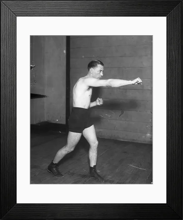 Framed Print : Benny Leonard Punching Framed Print : Benny Leonard Punching