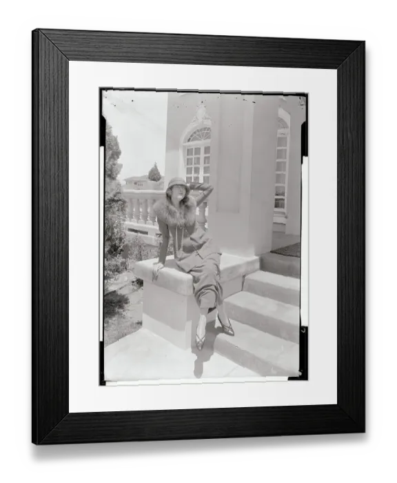 Framed Print : Peggy Hopkins Joyce Posing Framed Print : Peggy Hopkins Joyce Posing