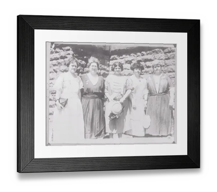 Framed Print : Labor Advocates Posing for Camera Framed Print : Labor Advocates Posing for Camera