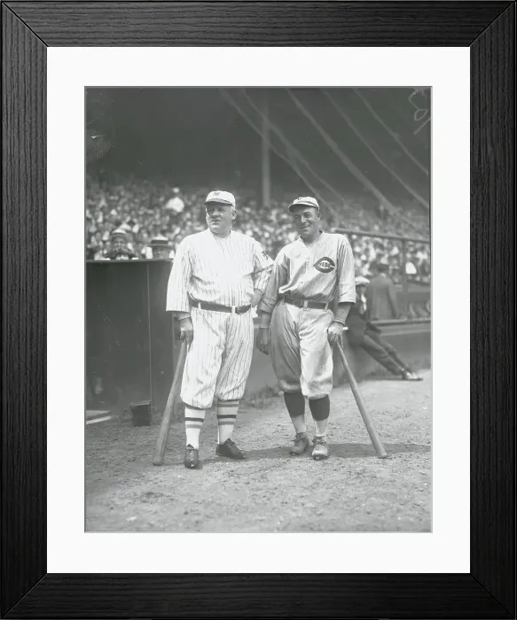 Framed Print : George Burns with John McGraw Framed Print : George Burns with John McGraw