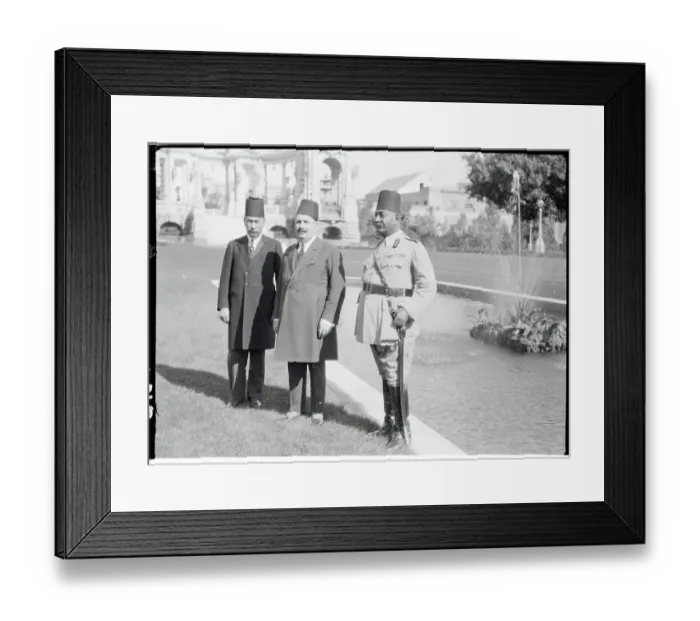 Framed Print : King Fouad and Lord Chamberlain Framed Print : King Fouad and Lord Chamberlain
