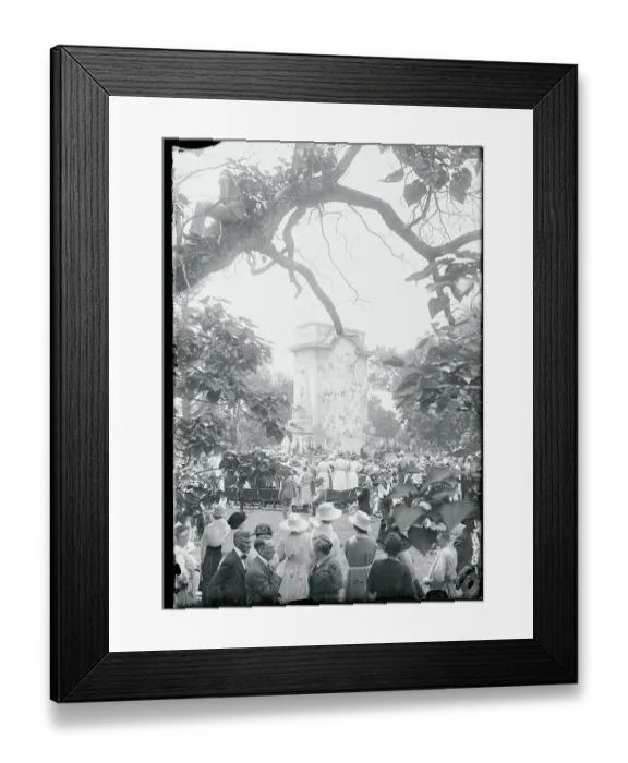 Framed Print : Crowd at President Harding's Dedication