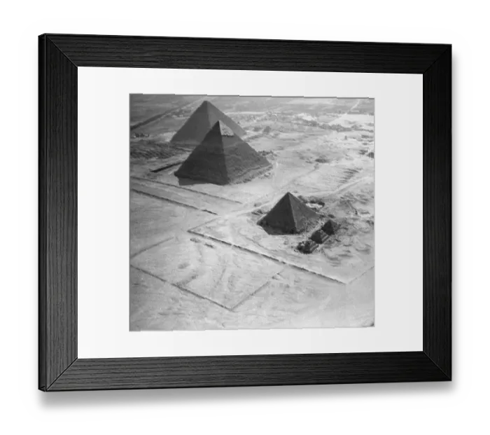 Framed Print : Aerial View Of Pyramids