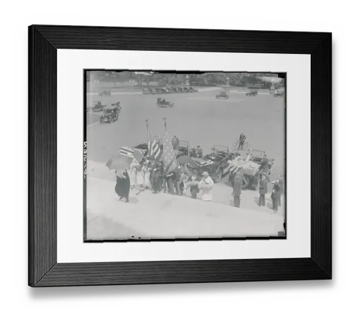 Framed Print : Activists Carrying Containers to Congressional Building Framed Print : Activists Carrying Containers to Congressional Building