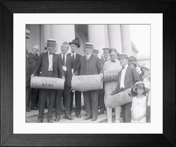 Framed Print : House Leaders Holding Petitions Framed Print : House Leaders Holding Petitions