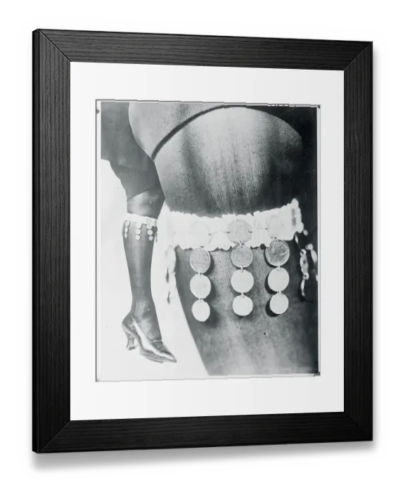 Framed Print : Superimposed Leg Wearing Musical Garter Framed Print : Superimposed Leg Wearing Musical Garter