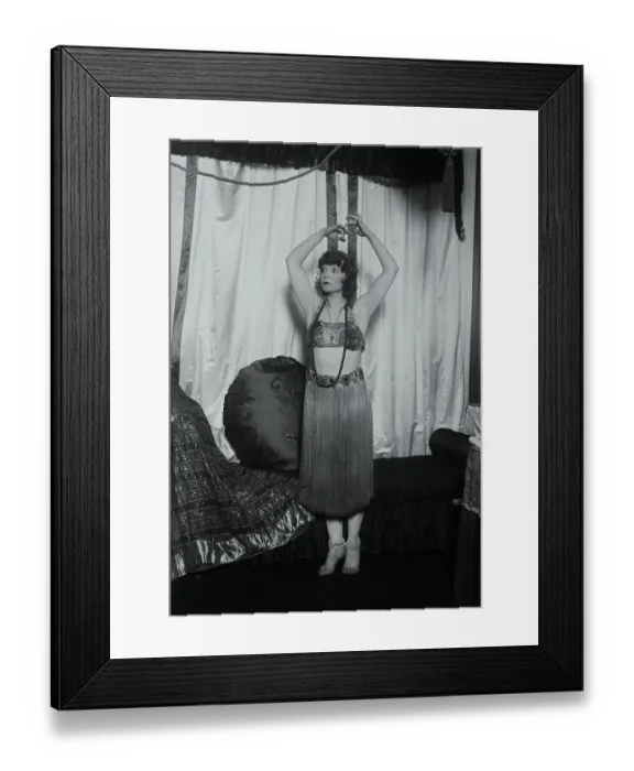 Framed Print : Gilda Gray Posing in Tahitian Style Costume Framed Print : Gilda Gray Posing in Tahitian Style Costume