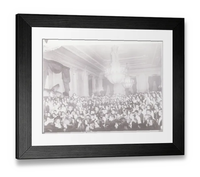 Framed Print : Schoolchildren Serenading President and Florence Harding Framed Print : Schoolchildren Serenading President and Florence Harding