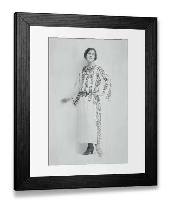 Framed Print : Model Posing in Fashionable Dress Framed Print : Model Posing in Fashionable Dress