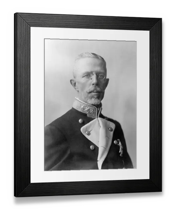 Framed Print : Portrait of King Gustaf V
