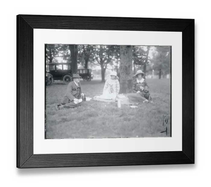 Framed Print : People Having Lunch with Winners at Dog Show Framed Print : People Having Lunch with Winners at Dog Show