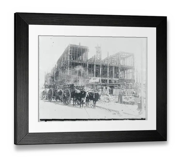Framed Print : Erecting a Concrete Building Framed Print : Erecting a Concrete Building