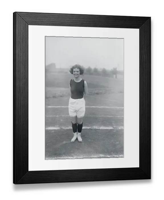 Framed Print : Dorothy Bough Posing on Field Framed Print : Dorothy Bough Posing on Field