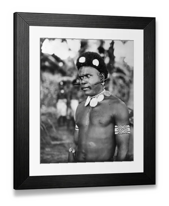 Framed Print : Portrait of a Native From Maliata Framed Print : Portrait of a Native From Maliata