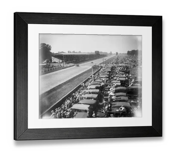 Framed Print : Race Cars Alongside Track Framed Print : Race Cars Alongside Track