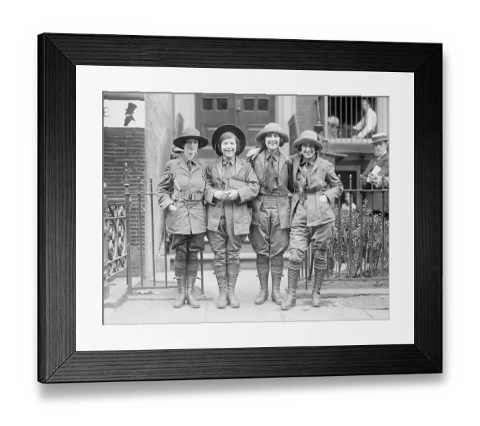 Framed Print : Portrait of Greenwich Village Girls Framed Print : Portrait of Greenwich Village Girls