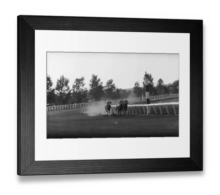 Framed Print : Horse Race Action on the Track Framed Print : Horse Race Action on the Track