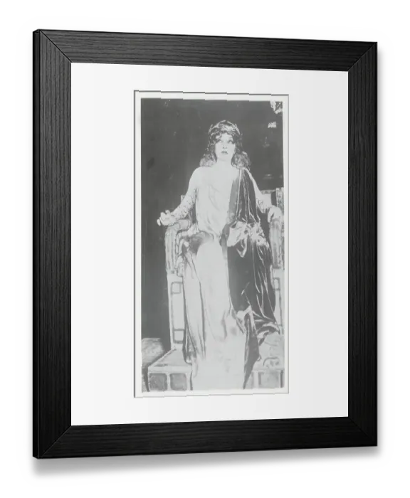 Framed Print : Actress Sarah Barnhardt on the Set Framed Print : Actress Sarah Barnhardt on the Set