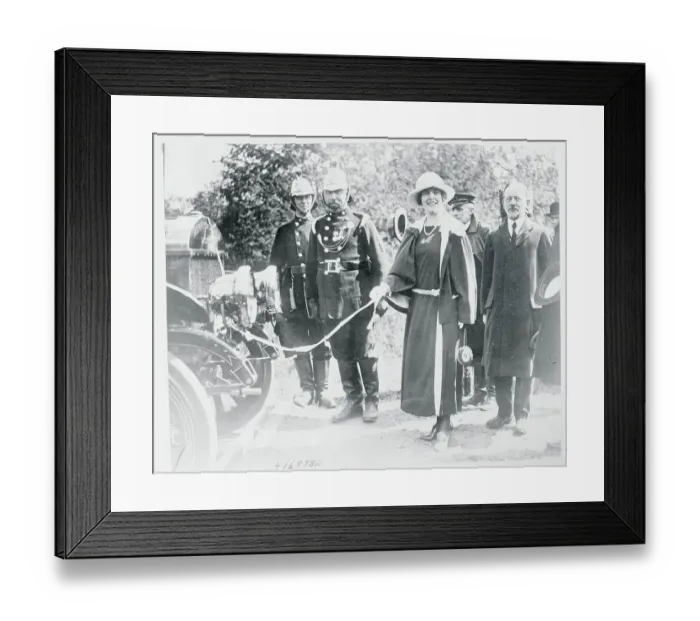 Framed Print : Princess Alice of Athlone Christening Fire Engine Framed Print : Princess Alice of Athlone Christening Fire Engine