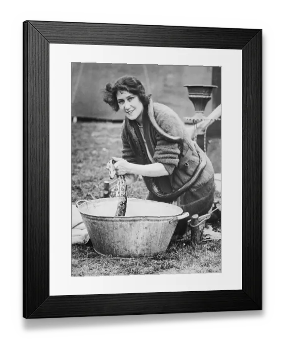 Framed Print : Woman Milk Bathing Snakes Framed Print : Woman Milk Bathing Snakes