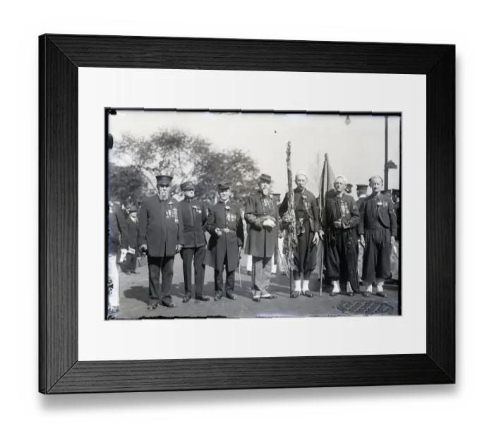 Framed Print : World War I Veterans at Memorial Day Parade Framed Print : World War I Veterans at Memorial Day Parade