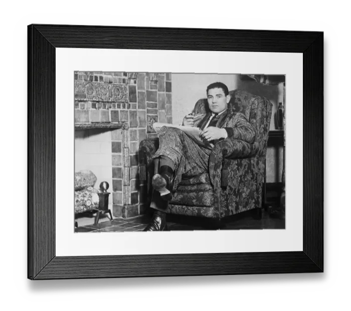 Framed Print : Jack Dempsey at Fireside Framed Print : Jack Dempsey at Fireside