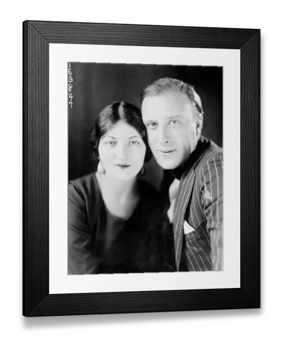 Framed Print : Portrait of Frank Mayo and Dagmar Godowsky Framed Print : Portrait of Frank Mayo and Dagmar Godowsky