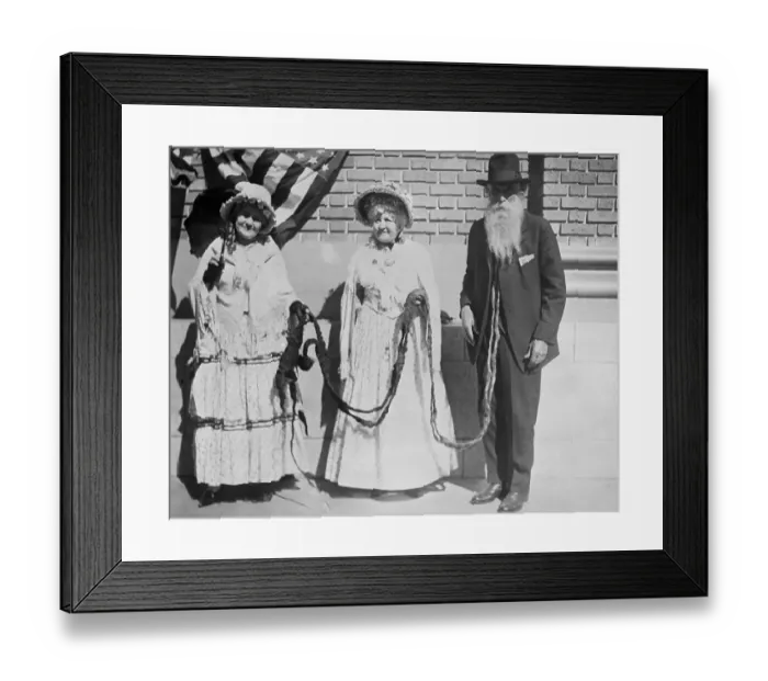 Framed Print : Man with Longest Beard Being Honored Framed Print : Man with Longest Beard Being Honored
