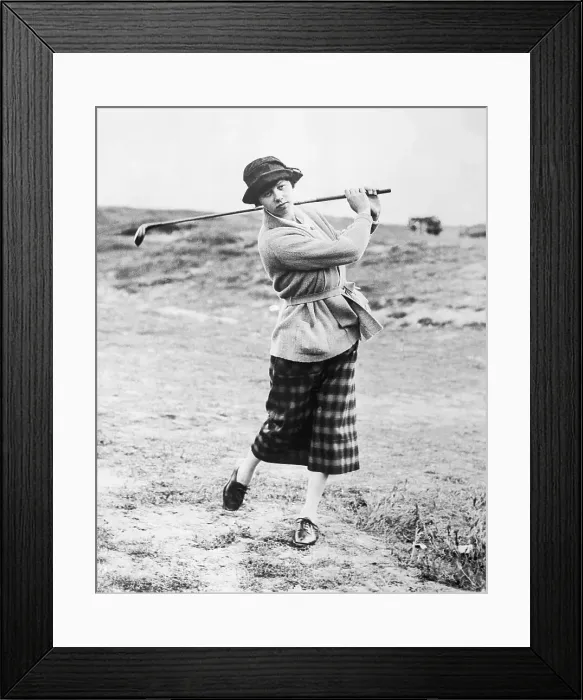 Framed Print : Golfer Joyce Wethered Swinging Golf Club Framed Print : Golfer Joyce Wethered Swinging Golf Club