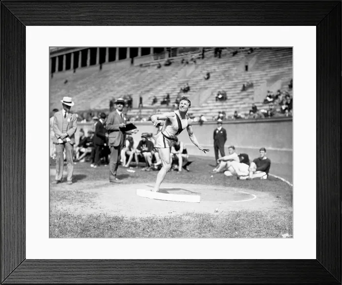 Framed Print : Princeton University Shot Putter Participating in Meet Framed Print : Princeton University Shot Putter Participating in Meet