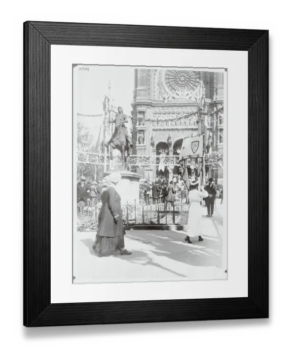 Framed Print : Decorations for Joan of Arc Celebration