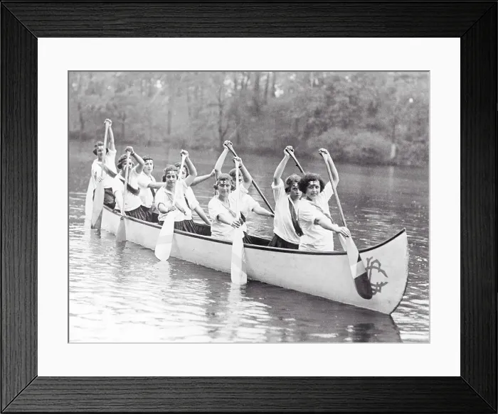 Framed Print : Junior Canoe Crew Framed Print : Junior Canoe Crew