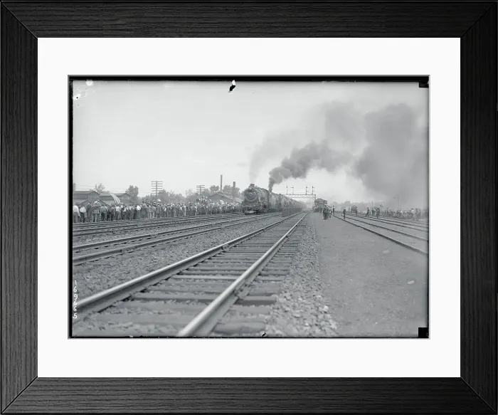 Framed Print : Prosperity Special Locomotive Leaving Yards Framed Print : Prosperity Special Locomotive Leaving Yards