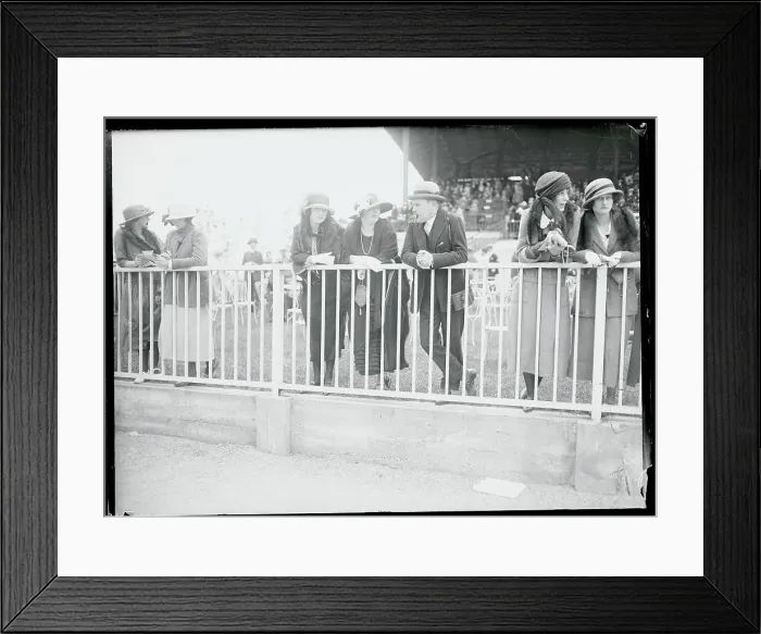 Framed Print : Society Types at Belmont Race Track Opening Day Framed Print : Society Types at Belmont Race Track Opening Day