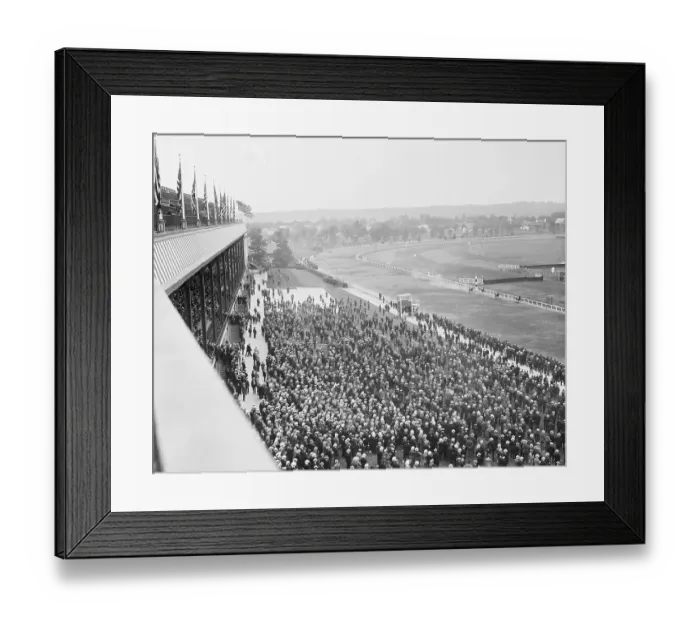 Framed Print : Opening Day at Belmont Park Race Track Framed Print : Opening Day at Belmont Park Race Track