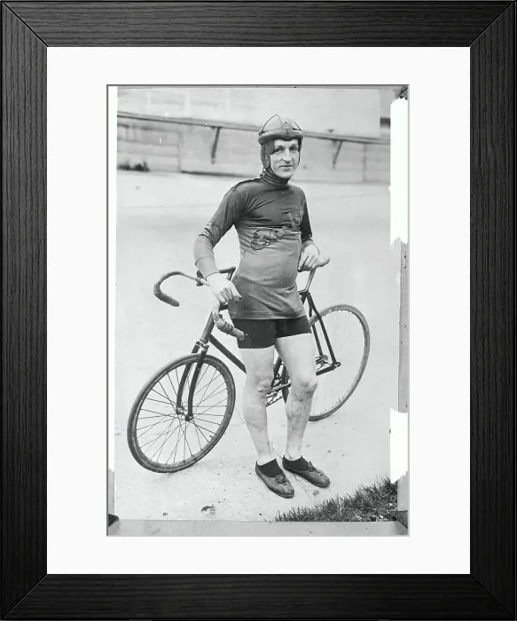 Framed Print : German Bicyclist Willie Appelhans Framed Print : German Bicyclist Willie Appelhans
