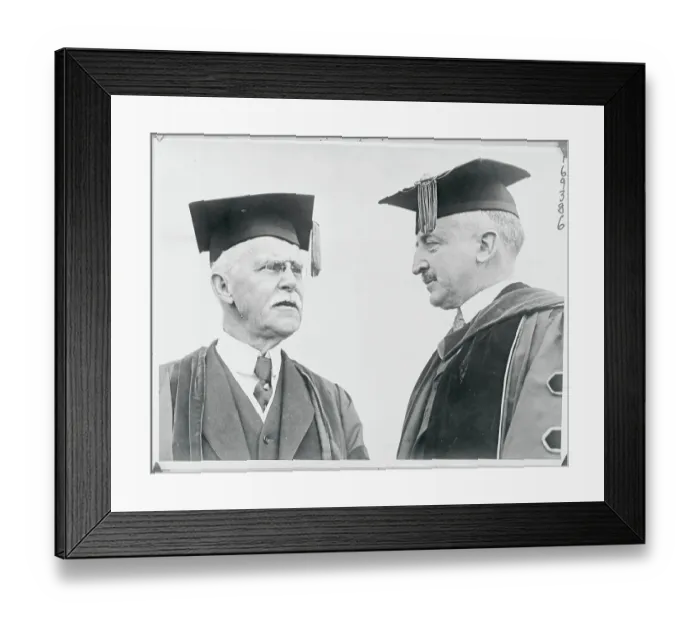 Framed Print : Dr. Benjamin Ide Wheeler and David P. Barrows Framed Print : Dr. Benjamin Ide Wheeler and David P. Barrows