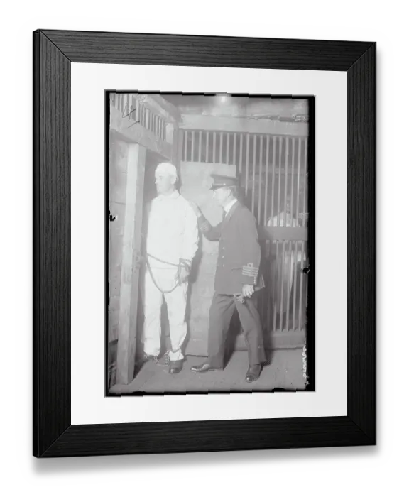 Framed Print : J.J. McNamara Being Put in Cell Framed Print : J.J. McNamara Being Put in Cell