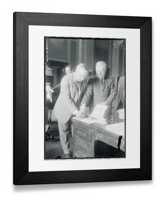 Framed Print : John Bartlett Being Finger Printed by James Boyle Framed Print : John Bartlett Being Finger Printed by James Boyle