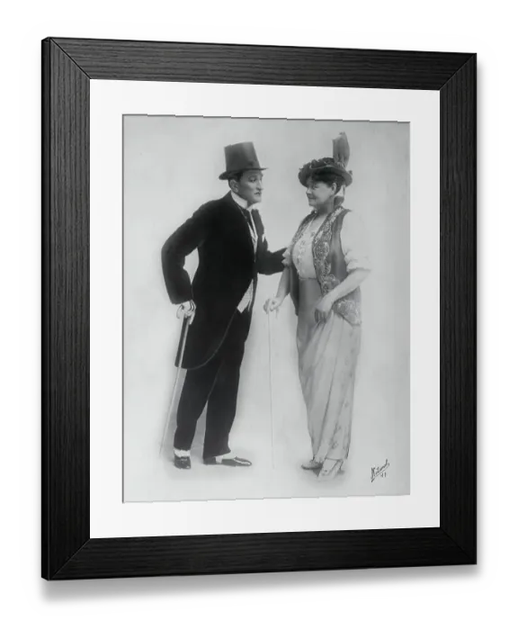 Framed Print : Molie Fuller and Fred Hallen Framed Print : Molie Fuller and Fred Hallen