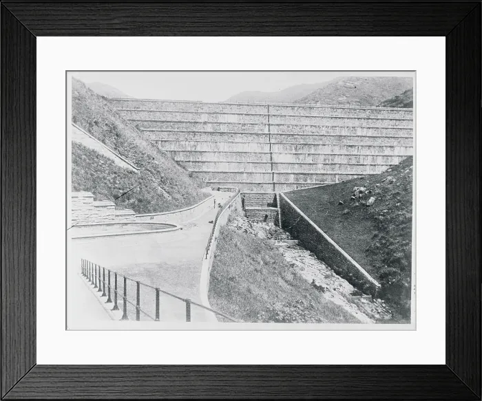 Framed Print : Concrete Dam Framed Print : Concrete Dam