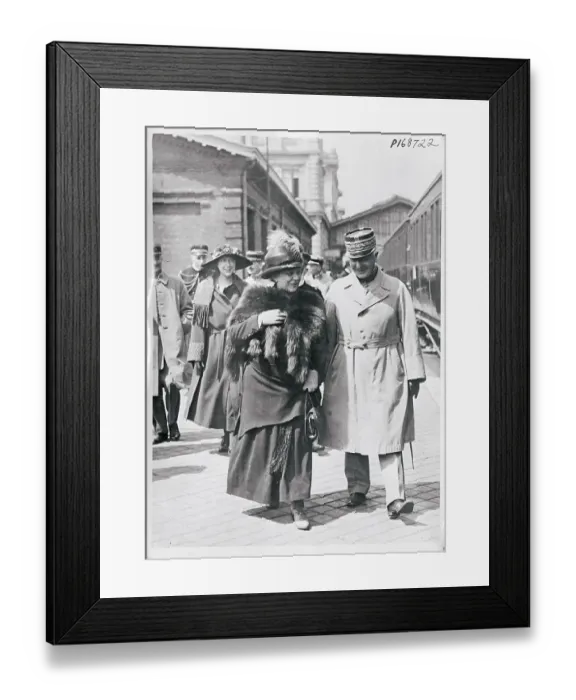 Framed Print : Mr. and Mrs. Joffre in Calais Framed Print : Mr. and Mrs. Joffre in Calais