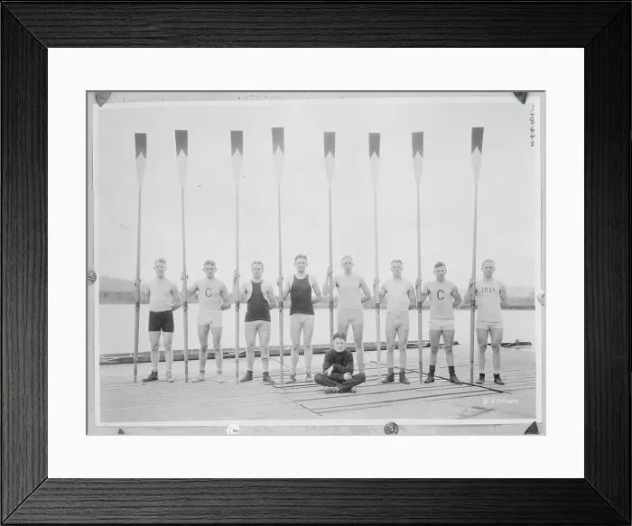 Framed Print : Portrait of Cornell Men's Crew Framed Print : Portrait of Cornell Men's Crew