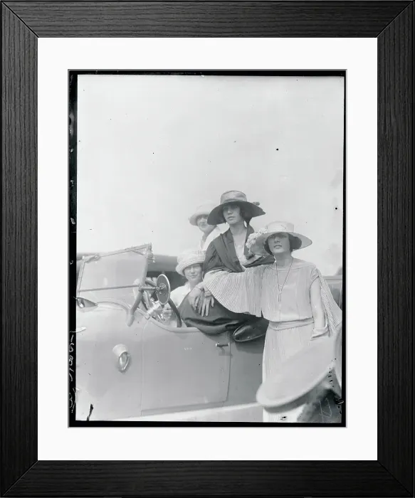 Framed Print : Portrait of Society Women Framed Print : Portrait of Society Women