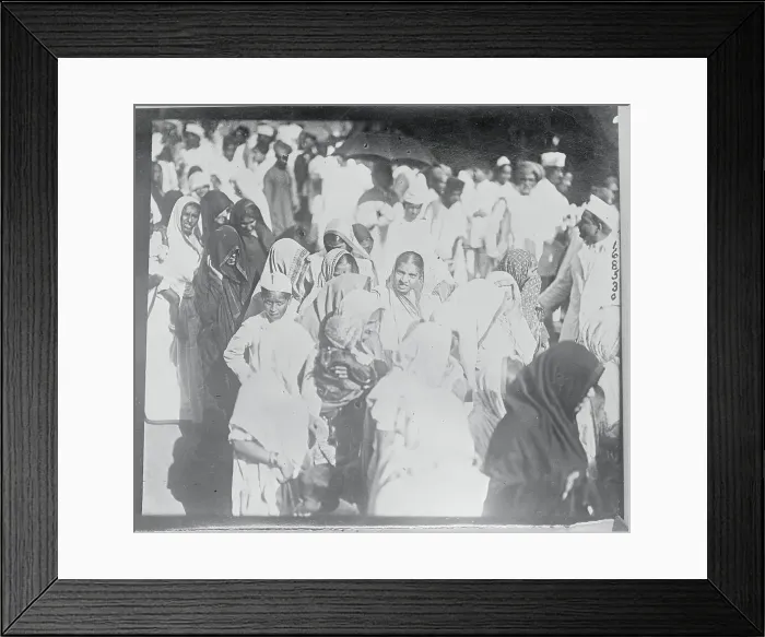 Framed Print : Women Attending Parade in Bombay Framed Print : Women Attending Parade in Bombay